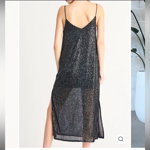 Black Tape Midi Dress - Picture 6 of 10